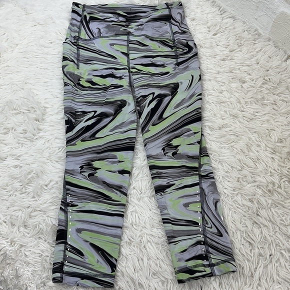 Lululemon Swift Speed High-Rise Crop 21" Paint Glide Warp Multi - Picture 2 of 7